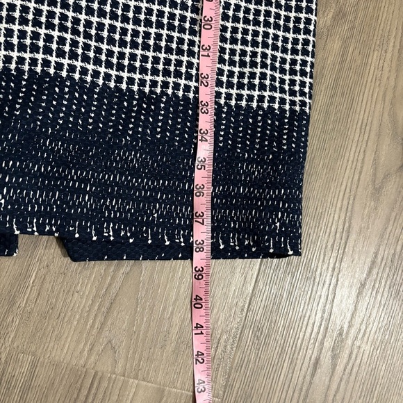 J Crew Sz 6 Navy & White Check Tweed Sleeveless Pencil Dress Knee Length Preppy - Picture 10 of 15